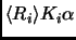 $\langle R_i
\rangle K_i\alpha$