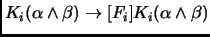 $K_i(\alpha\land \beta) \to [F_i]K_i(\alpha\land \beta)$